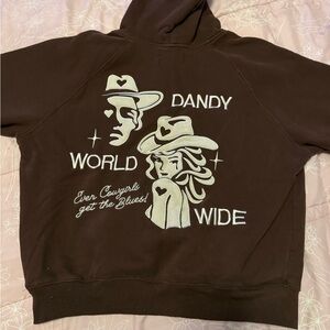 Dandy World Wide Brown Graphic Hoodie